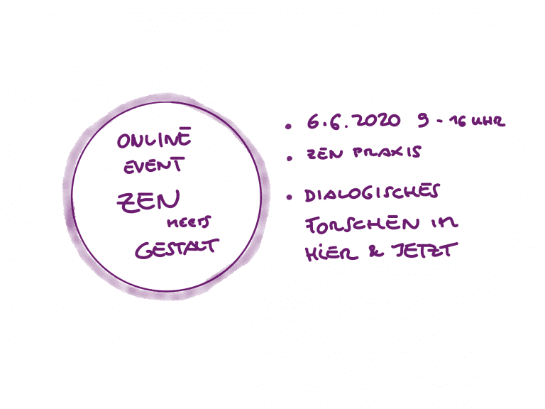 Online Seminar 6.6.2020 – Zen Meets Gestalt