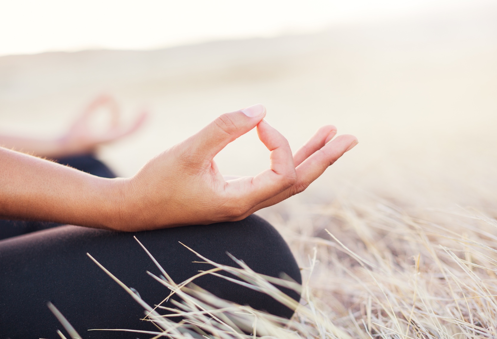 Meditation: Bewusstes Einnehmen eines  Konzentrationszustandes