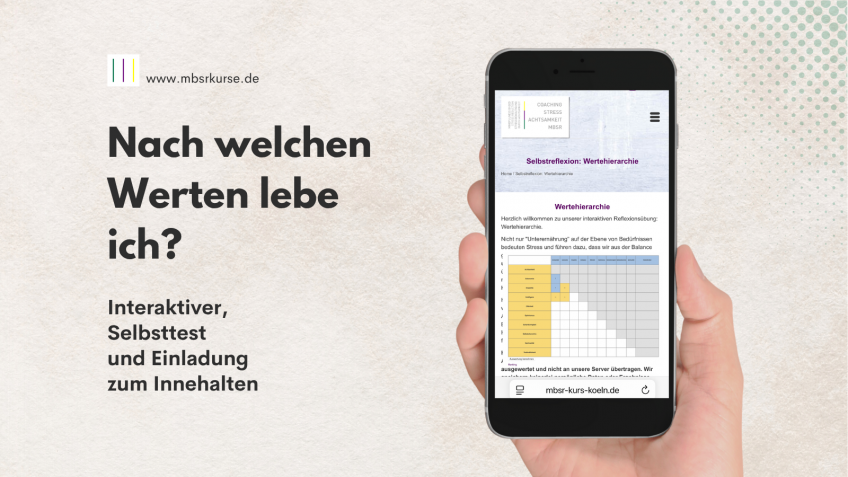 Nach welchen Werten lebe ich eigentlich? Einladung zur Reflektion